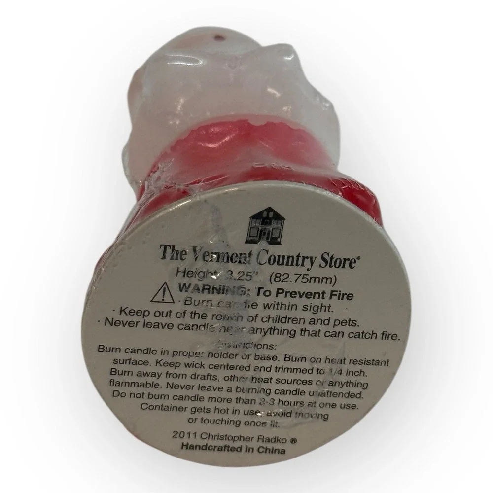 Christopher Radko Vermont Country‎ Store Girl Caroler Christmas Candle 3.5